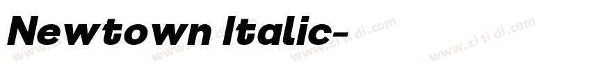 Newtown Italic字体转换